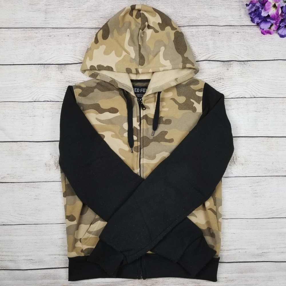 ❁Brown camouflage hoodie❁